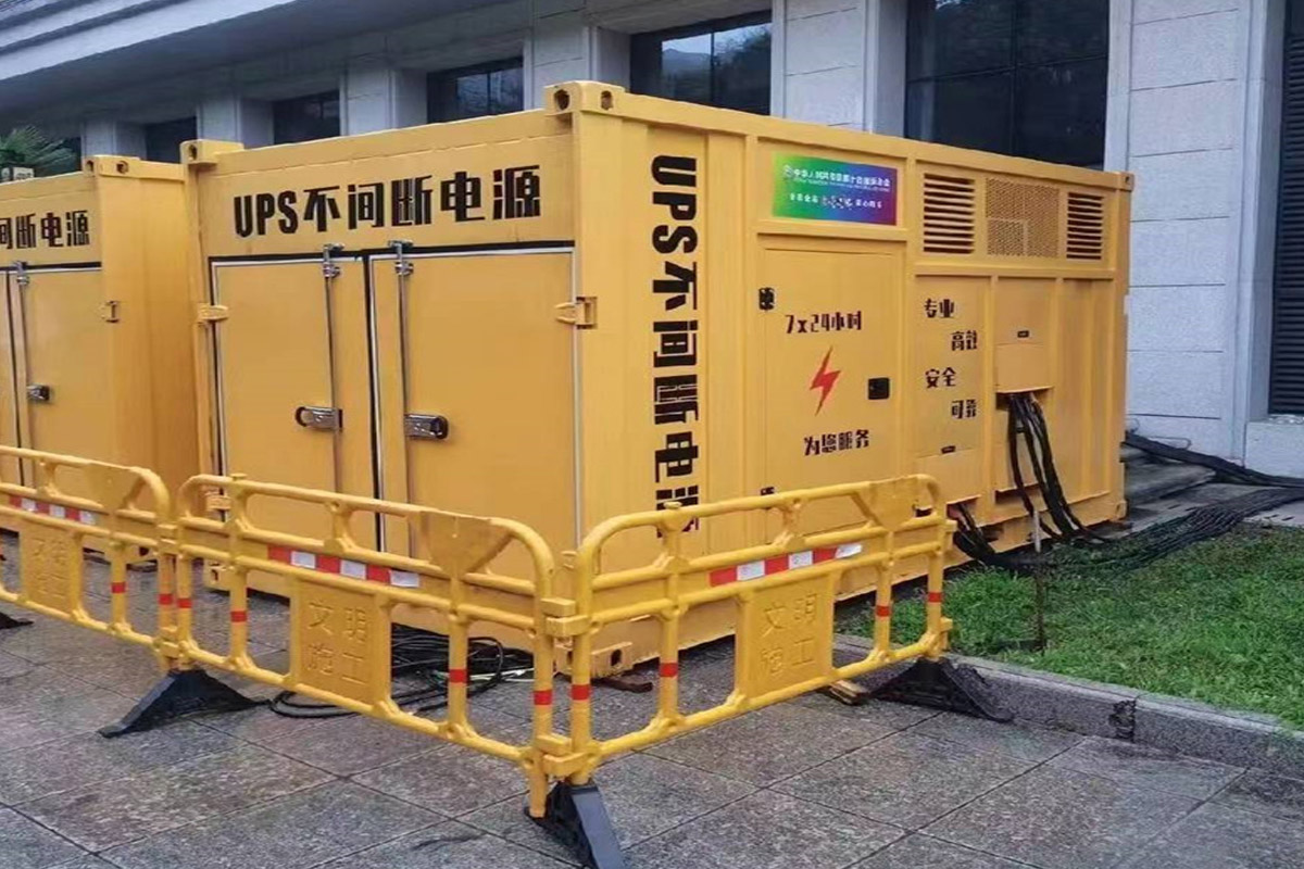 太湖发电机租赁施工现场