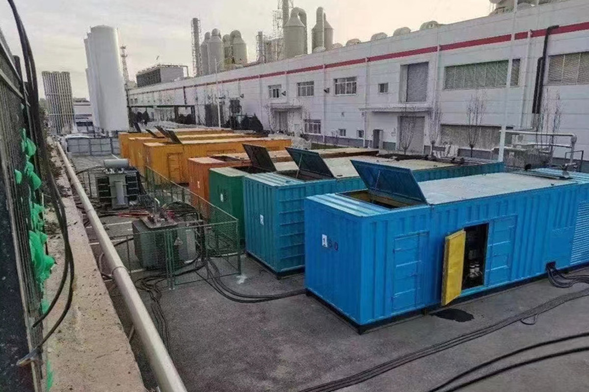太湖发电机租赁施工现场